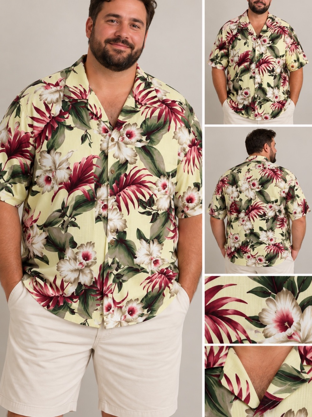 Floral Paradise Men's Casual Shirt